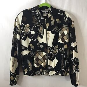 CLOSET CLEAR OUT!  Vintage Y2K Abstract Zip Jacket